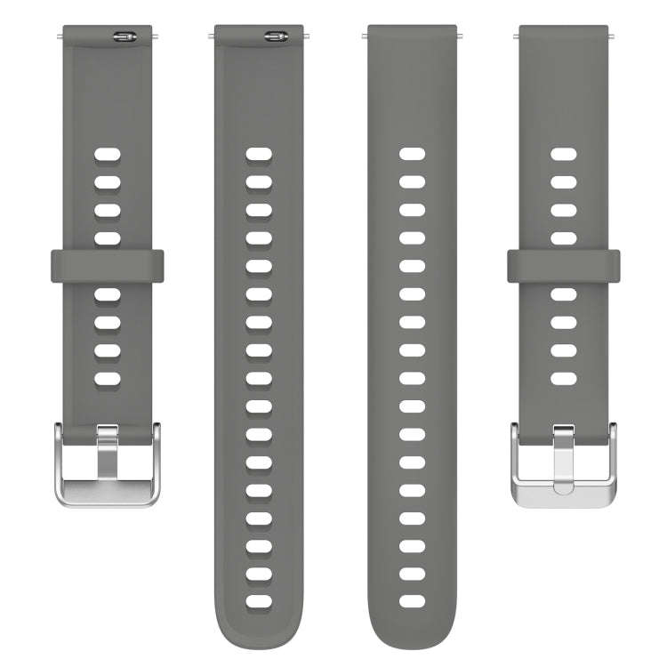 For Keep Band B5 / B4 / B4 Lite 16mm Glossy Surface Silicone Watch Band(Dark Grey)