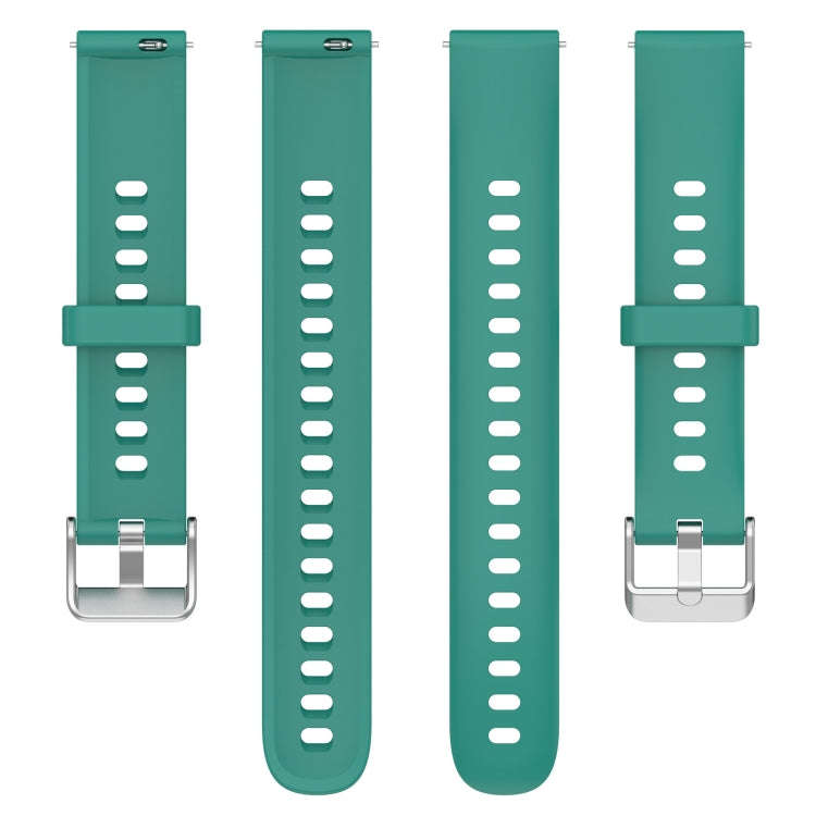 For Keep Band B5 / B4 / B4 Lite 16mm Glossy Surface Silicone Watch Band(Pine Green)