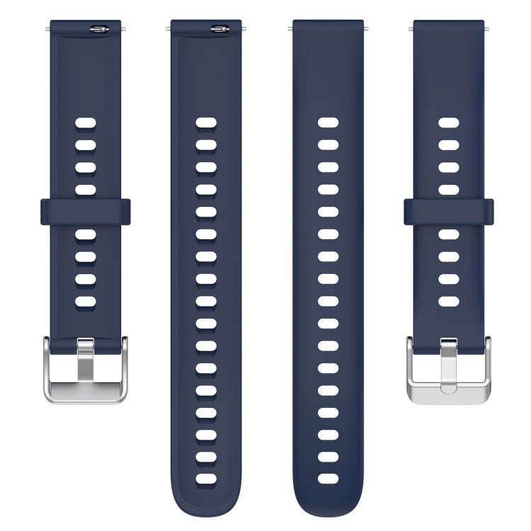 For Keep Band B5 / B4 / B4 Lite 16mm Glossy Surface Silicone Watch Band(Midnight Blue)