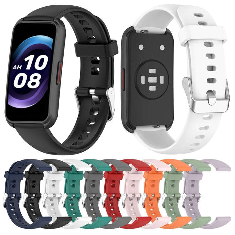 For Keep Band B5 / B4 / B4 Lite 16mm Glossy Surface Silicone Watch Band(Red)