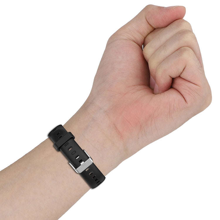 For Keep Band B5 / B4 / B4 Lite 16mm Glossy Surface Silicone Watch Band(Red)