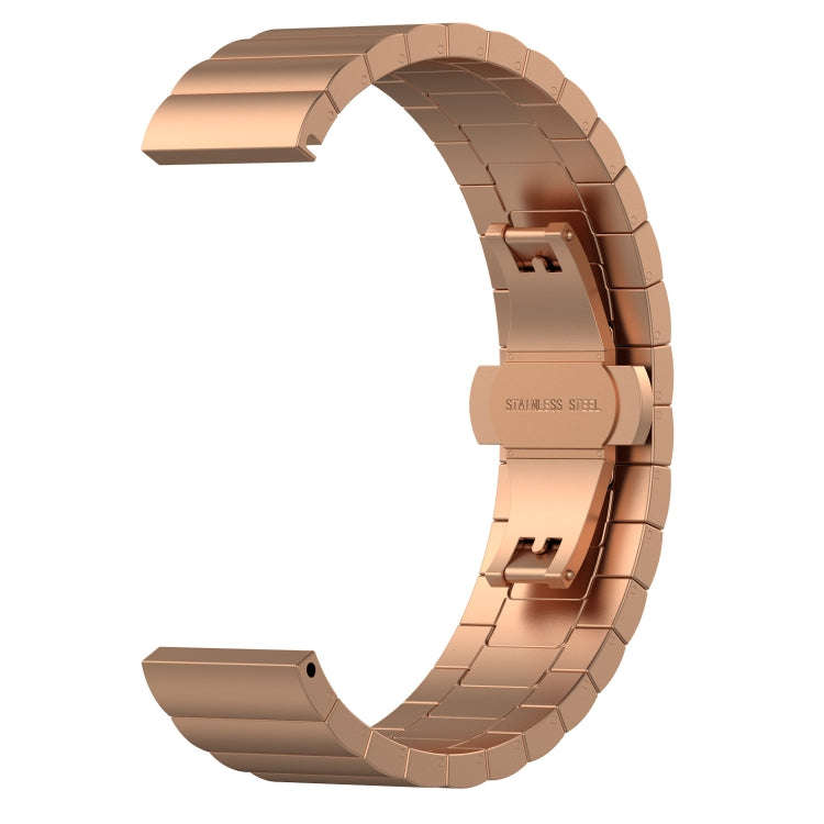 For Keep Band B4 16mm One-bead Steel Watch Band(Rose Gold)