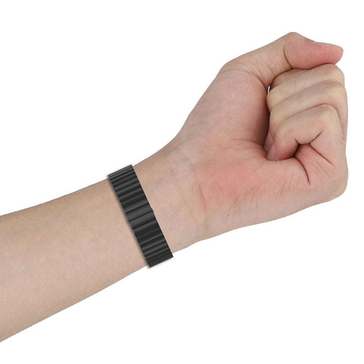 For Keep Band B4 16mm One-bead Steel Watch Band(Black)