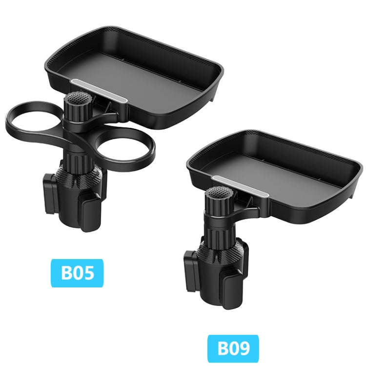B05 Car Drink Water Cup Holder 360 Degree Rotating Dinner Plate(Black)