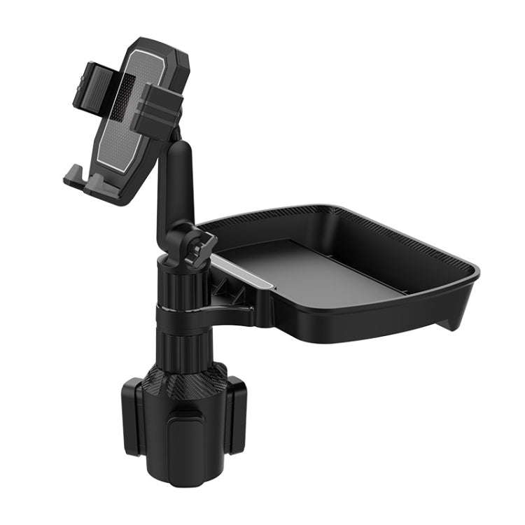 B10 Car Drink Water Cup Mobile Phone Holder 360 Degree Rotating Dinner Plate(Grey)