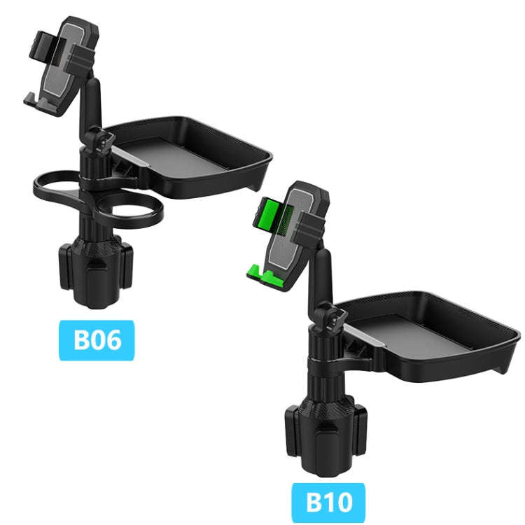 B10 Car Drink Water Cup Mobile Phone Holder 360 Degree Rotating Dinner Plate(Green)