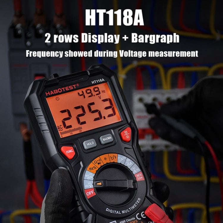 HABOTEST HT118D Portable High-precision Manual Digital Multimeter