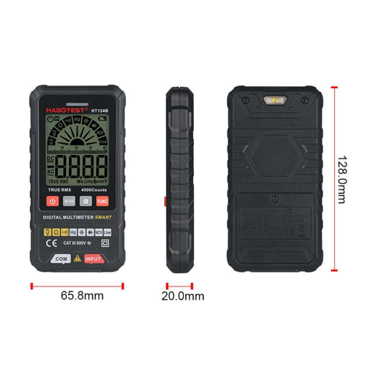 HABOTEST HT124B Mini Digital Display High-precision Multimeter