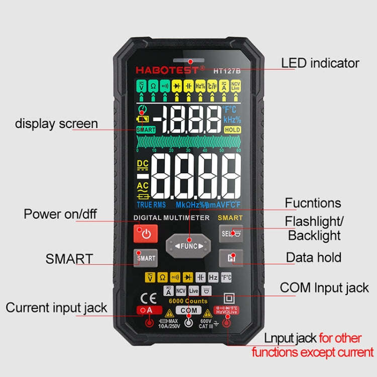 HABOTEST HT127B Digital Multimeter