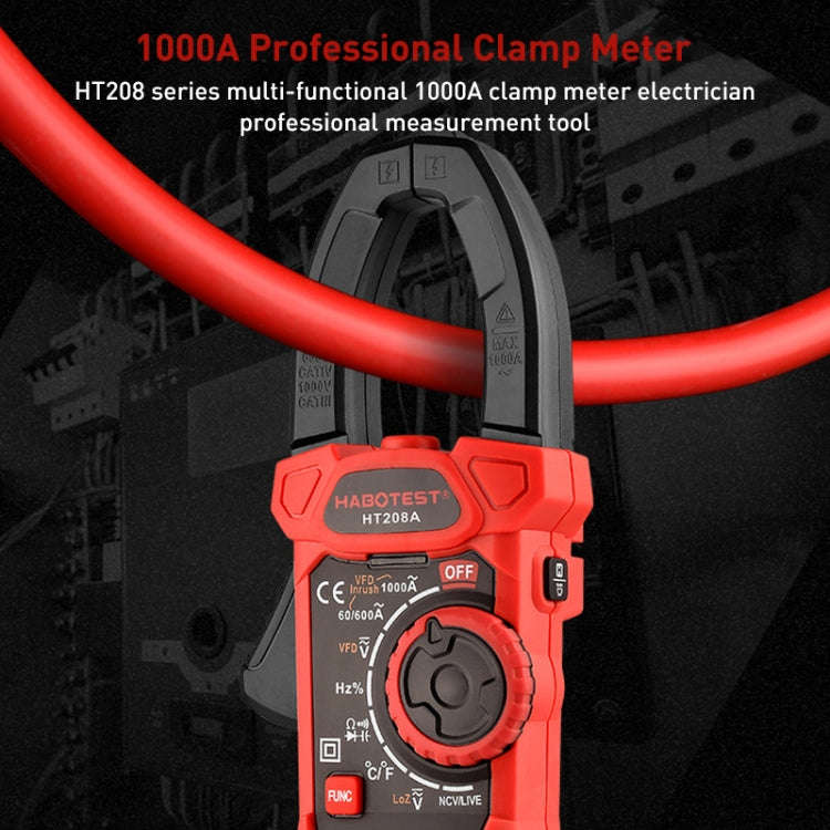 HABOTEST HT208A 1000A Clamp Multi-Function Anti-burning Digital Multimeter