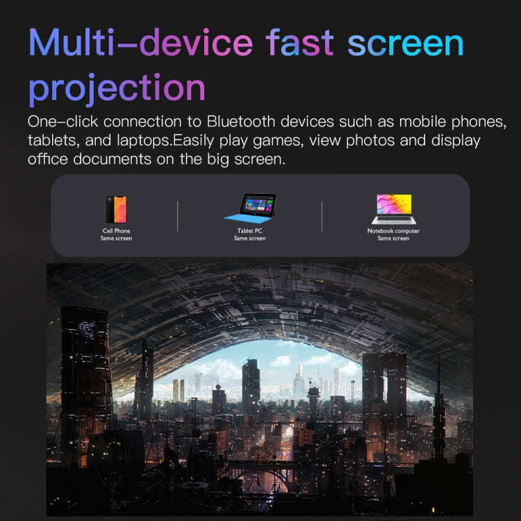 S30 Android System HD Portable WiFi Mobile Projector, Plug Type:AU Plug(Black)