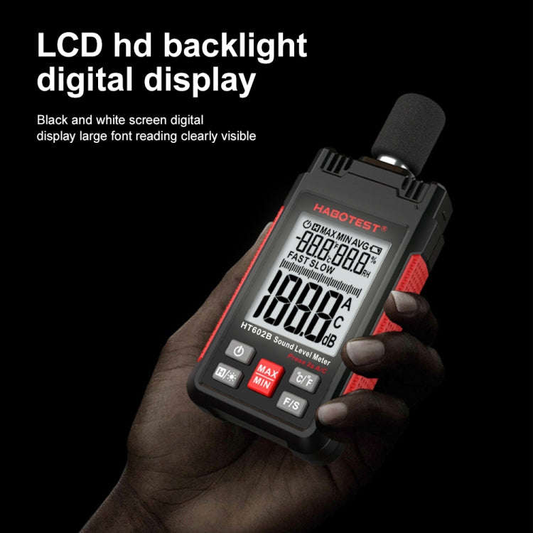 HABOTEST HT602B Multifunctional Digital Display Noise Decibel Tester