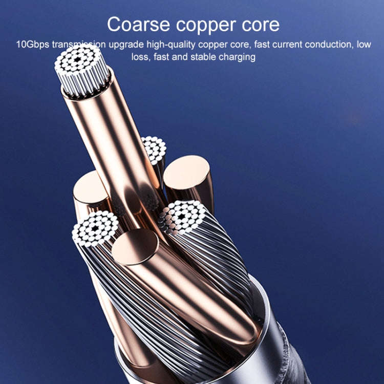 For Steam Deck Gen2 100W USB-C/Type-C Male to USB-C/Type-C Male Stereo Curved Data Cable, Length:3m