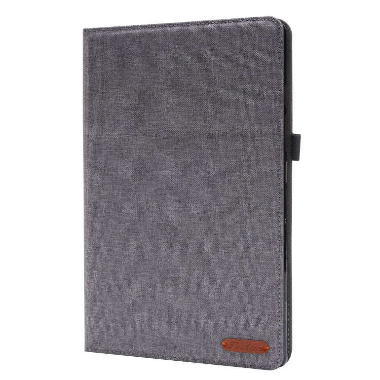 For Huawei MatePad SE Fabric Leather Tablet Case with Wake-up / Sleep Function(Grey)