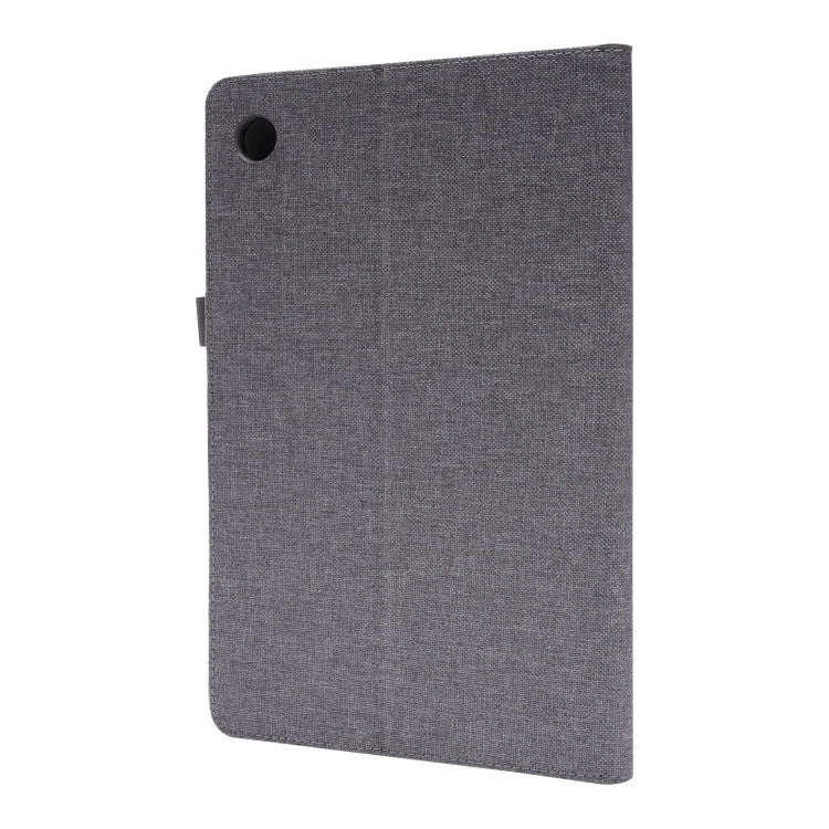 For Huawei MatePad SE Fabric Leather Tablet Case with Wake-up / Sleep Function(Grey)
