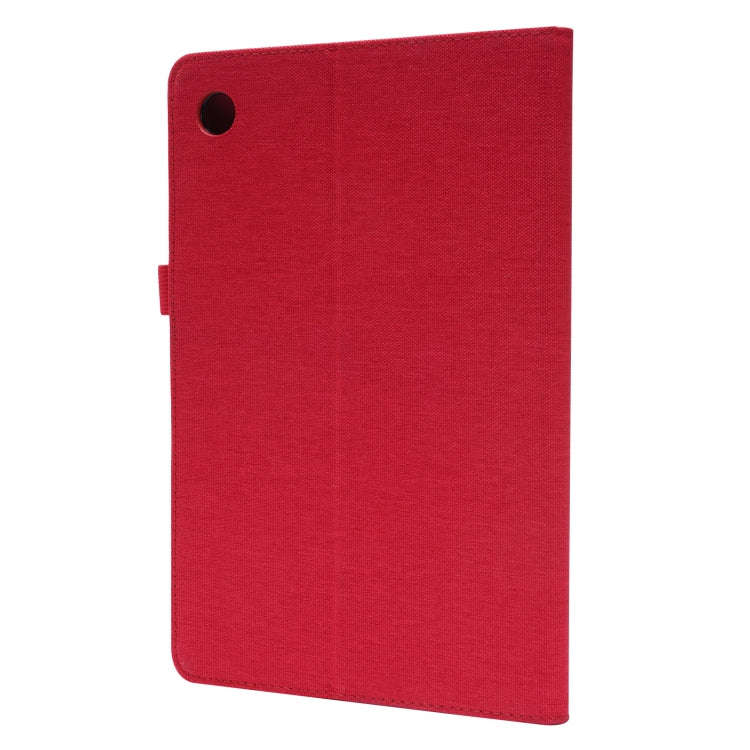 For Huawei MatePad SE Fabric Leather Tablet Case with Wake-up / Sleep Function(Red)