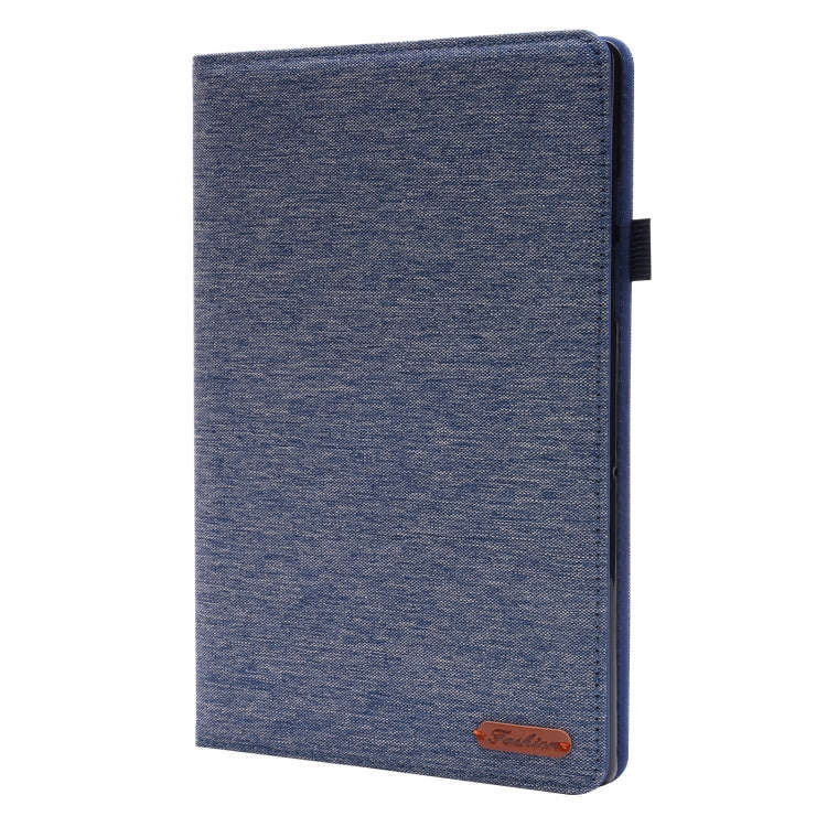 For Huawei MatePad SE Fabric Leather Tablet Case with Wake-up / Sleep Function(Blue)