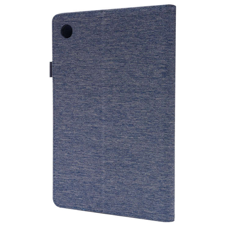 For Huawei MatePad SE Fabric Leather Tablet Case with Wake-up / Sleep Function(Blue)