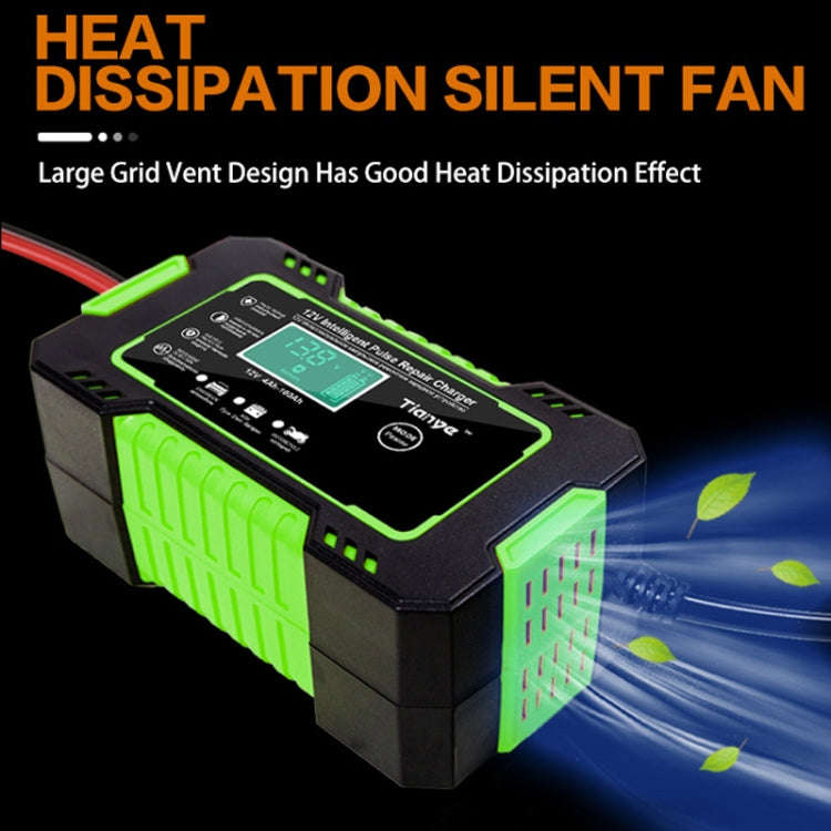Motorcycle / Car Battery Smart Charger with LCD Screen, Plug Type:US Plug