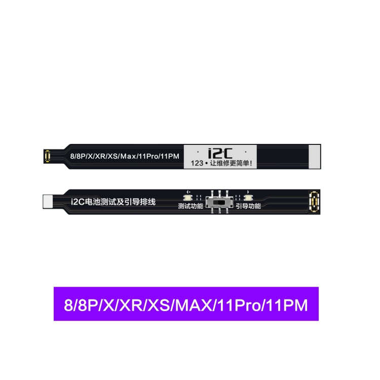 For iPhone 8 / 8 Plus / X / XR / XS / XS Max / 11 Pro / 11 Pro Max i2C Battery Boot Strap Test Fl...
