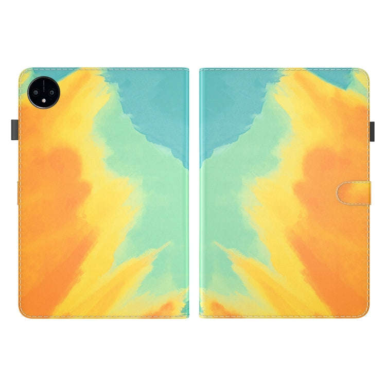 For Huawei MatePad Pro 11 2022 Watercolor Pattern Flip Leather Tablet Case(Autumn Leaves)