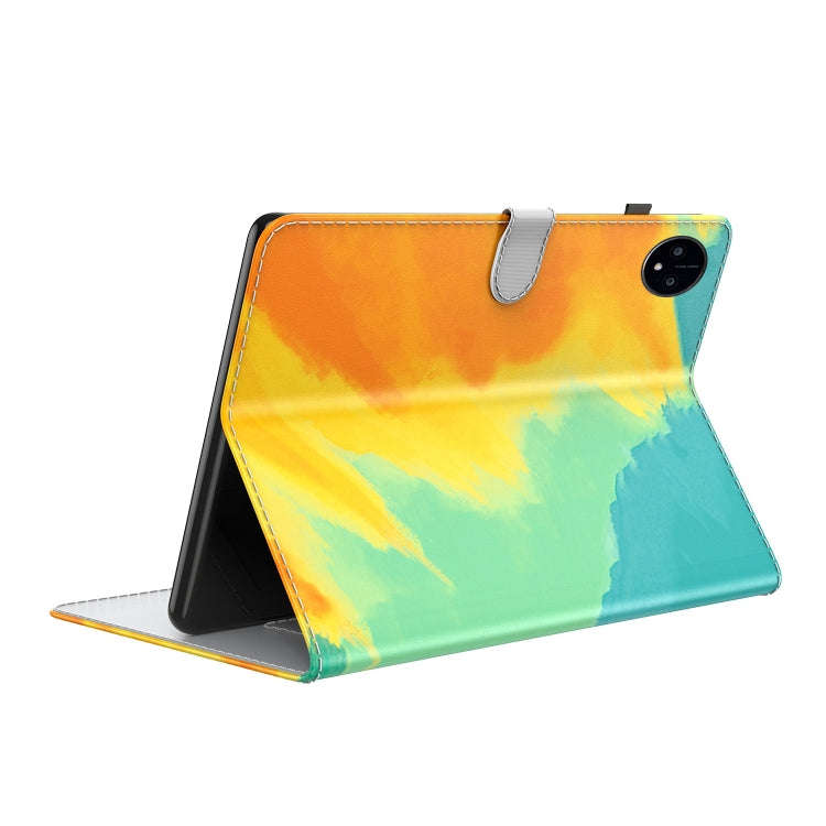 For Huawei MatePad Pro 11 2022 Watercolor Pattern Flip Leather Tablet Case(Autumn Leaves)