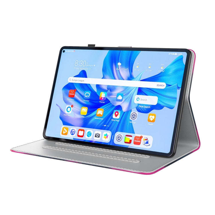 For Huawei MatePad Pro 11 2022 Watercolor Pattern Flip Leather Tablet Case(Berry Color)
