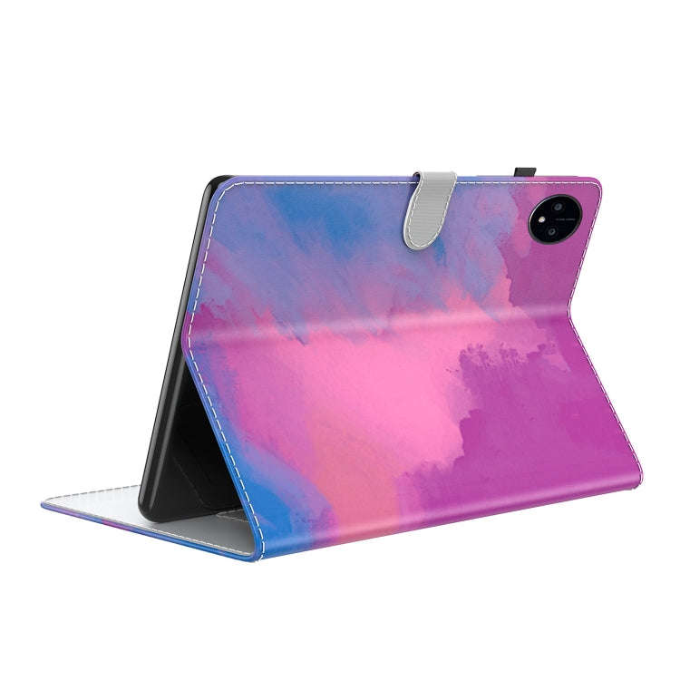 For Huawei MatePad Pro 11 2022 Watercolor Pattern Flip Leather Tablet Case(Purple Red)