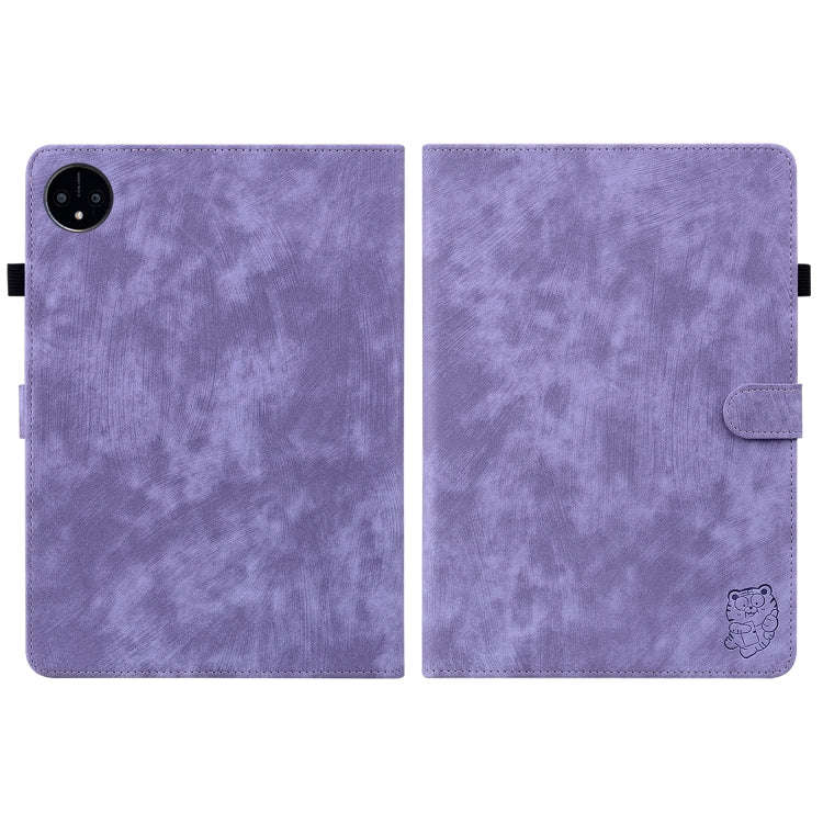 For Huawei MatePad Pro 11 2022 Tiger Pattern Flip Leather Tablet Case(Purple)