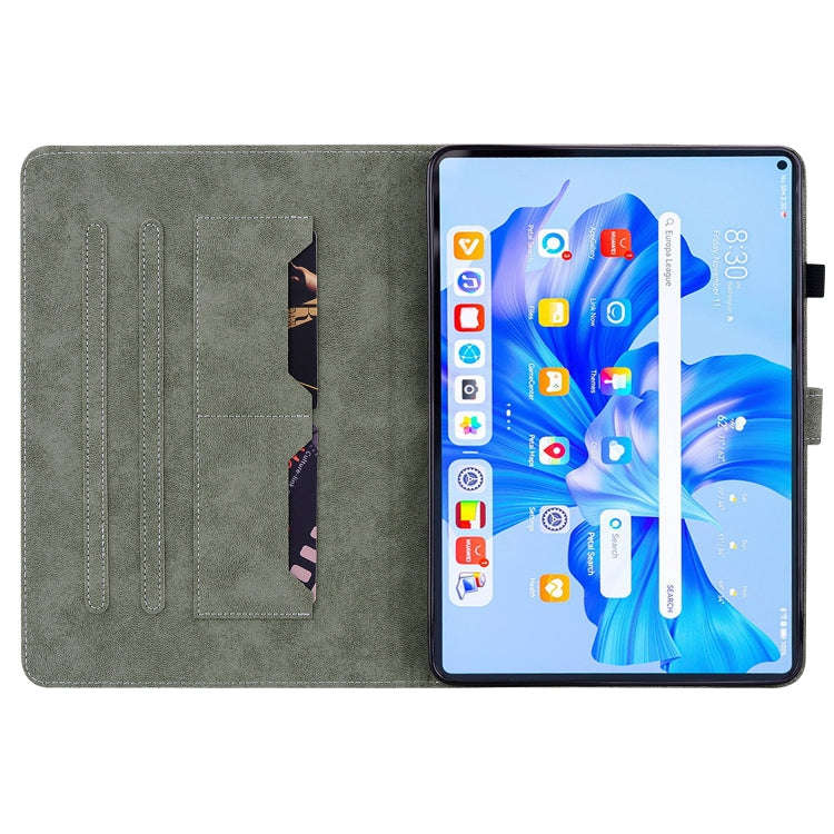 For Huawei MatePad Pro 11 2022 Tiger Pattern Flip Leather Tablet Case(Red)