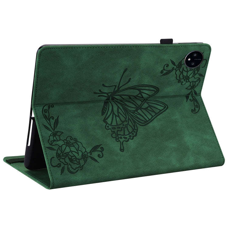 For Huawei MatePad Pro 11 2022 Butterfly Flower Embossed Leather Tablet Case(Green)