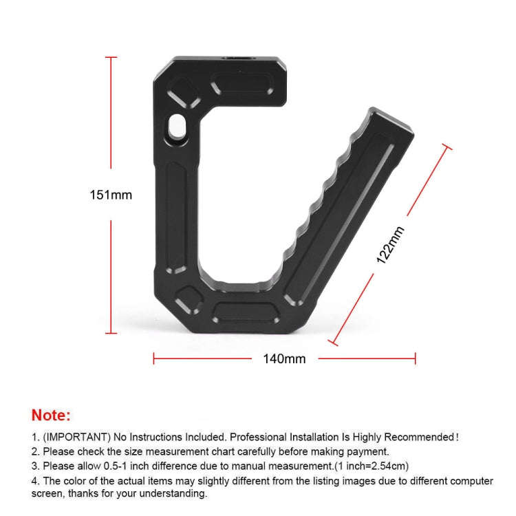 For Jeep Wrangler JK 2007-2018 Car Modification Aluminum Interior Handle(Blue)