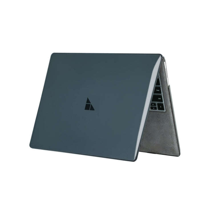 For Microsoft Surface Laptop 13.5 inch Laptop Flannelette Crystal Anti-drop Protective Case(Black)