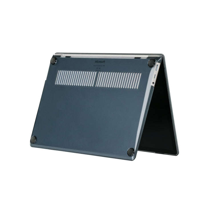 For Microsoft Surface Laptop 13.5 inch Laptop Flannelette Crystal Anti-drop Protective Case(Black)