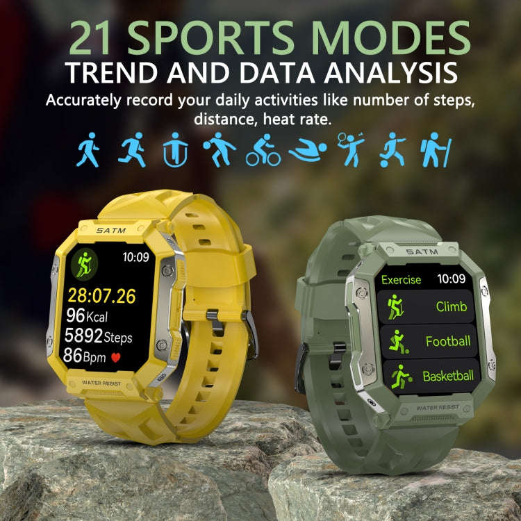 PG333 1.91 inch Waterproof Smart Sports Watch Support Heart Rate Monitoring / Blood Pressure Moni...