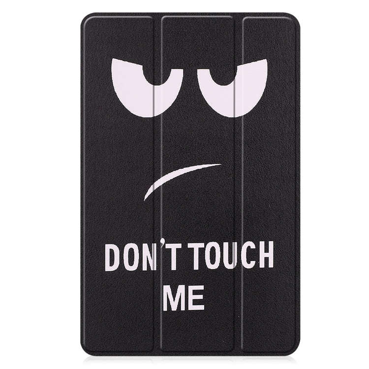 For Huawei Matepad SE 10.4 Custer Painted 3-Fold Holder Leather Tablet Case(Big Eye Me)