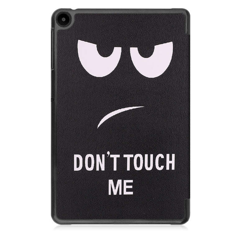 For Huawei Matepad SE 10.4 Custer Painted 3-Fold Holder Leather Tablet Case(Big Eye Me)