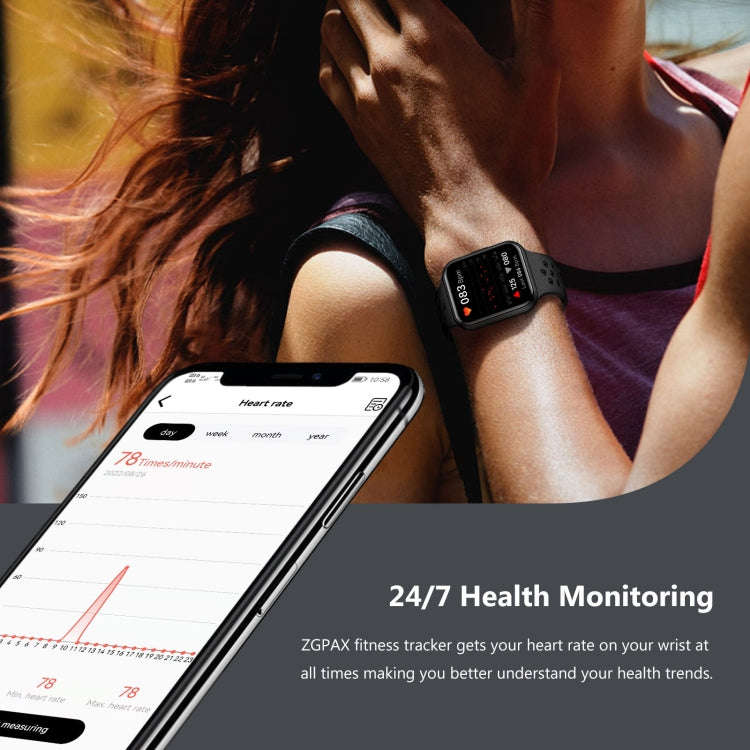 S226 1.72 inch Waterproof Smart Sports Watch Support Heart Rate Monitoring / Blood Pressure Monit...