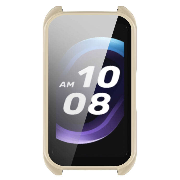 For Keep Band B5 / Band B4 PC + Tempered Film Integrated Watch Protective Case(Ivory White)