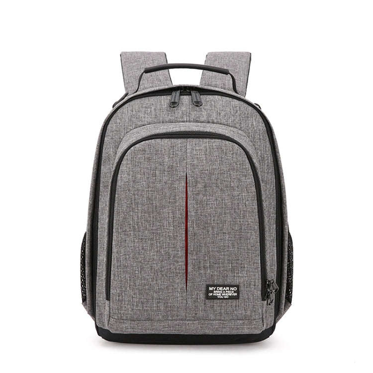 Small Waterproof Camera Backpack Shoulders SLR Camera Bag(Grey)