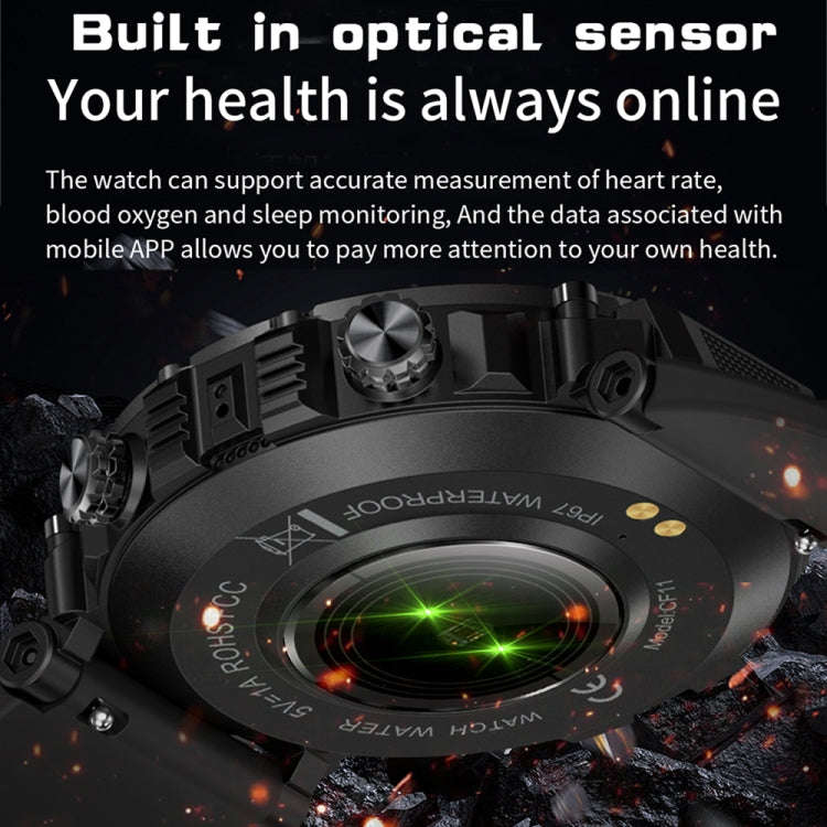 CF11 1.39 inch Waterproof Smart Sports Wristband Support Heart Rate Monitoring / Blood Pressure M...