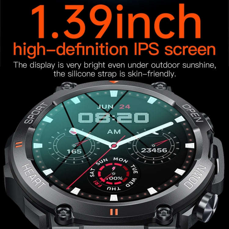 K56 Pro 1.39 inch Smart Silicone Strap Wristband Support Heart Rate Monitoring / Blood Pressure M...