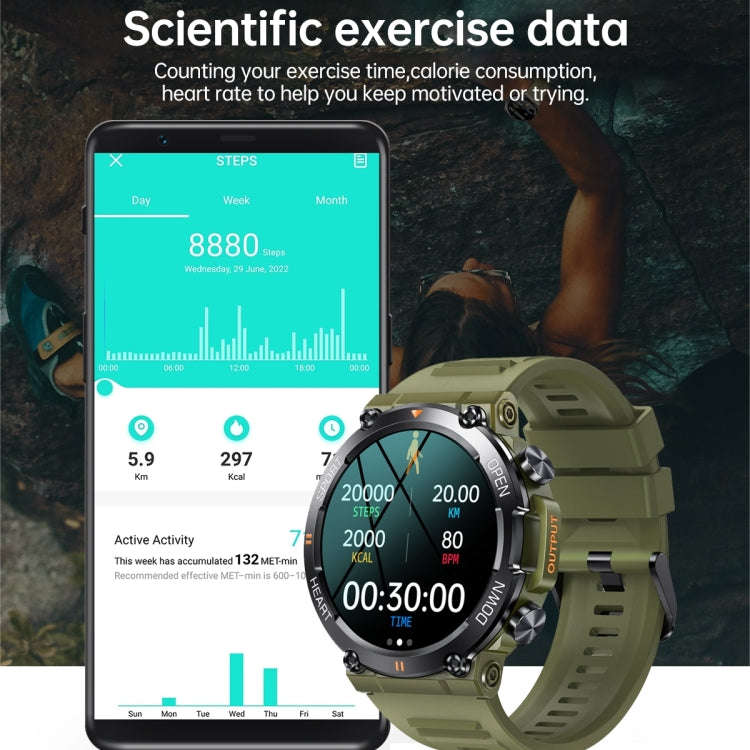 K56 Pro 1.39 inch Smart Silicone Strap Wristband Support Heart Rate Monitoring / Blood Pressure M...