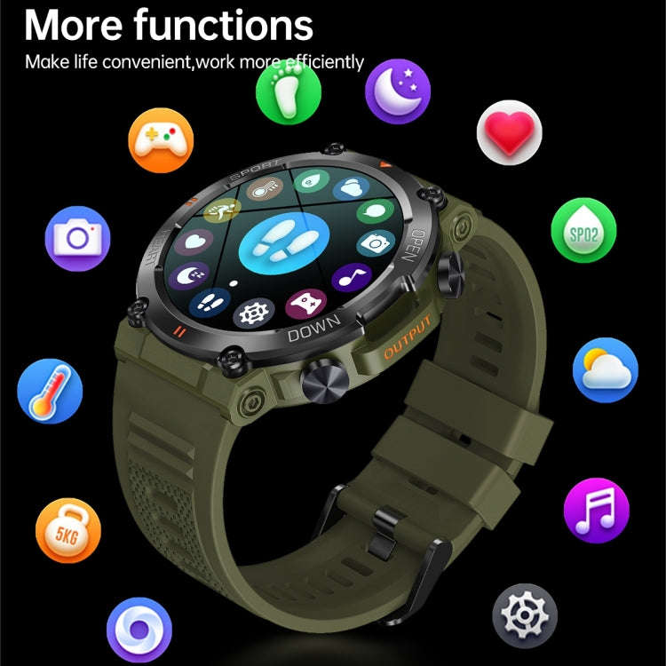K56 Pro 1.39 inch Smart Silicone Strap Wristband Support Heart Rate Monitoring / Blood Pressure M...