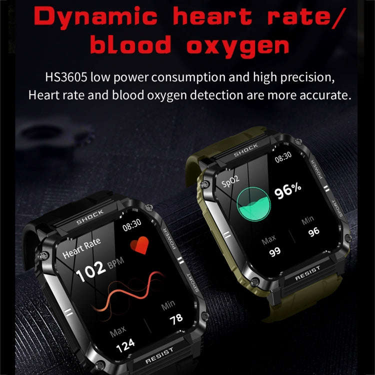 T3 1.95 inch Rugged Smart Sports Wristband Support Heart Rate Monitoring / Blood Pressure Monitor...