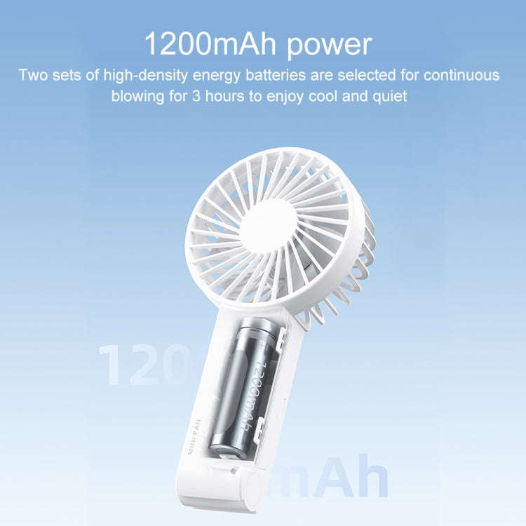 WT-F58 Hanging Neck Handheld Electric Fan(White)