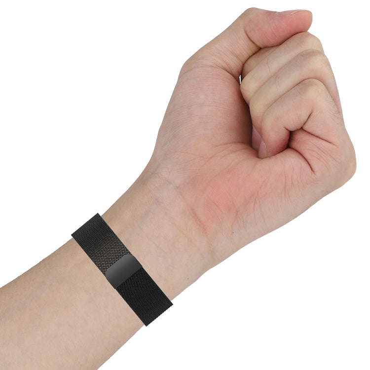 For Honor Band 7 Milan Magnetic Metal Watch Band(Black)