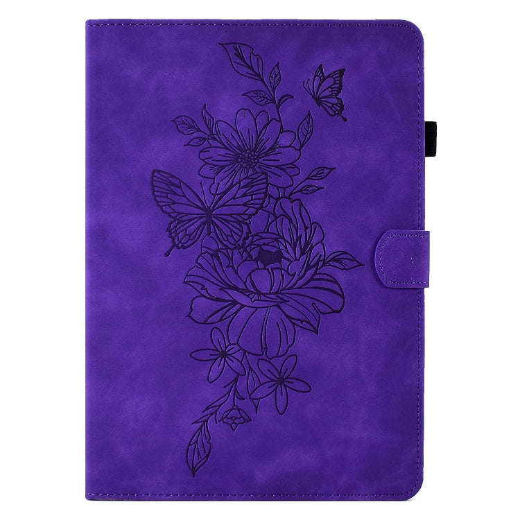 Peony Butterfly Embossed Leather Tablet Case For Huawei MatePad T 10 / T 10s / Honor Tablet Enjoy...