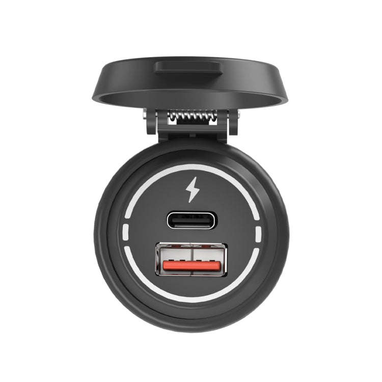 ZH-1786A2 QC3.0 USB-A + Type-C Dual Interface Car Charger, Cable Length: 60cm