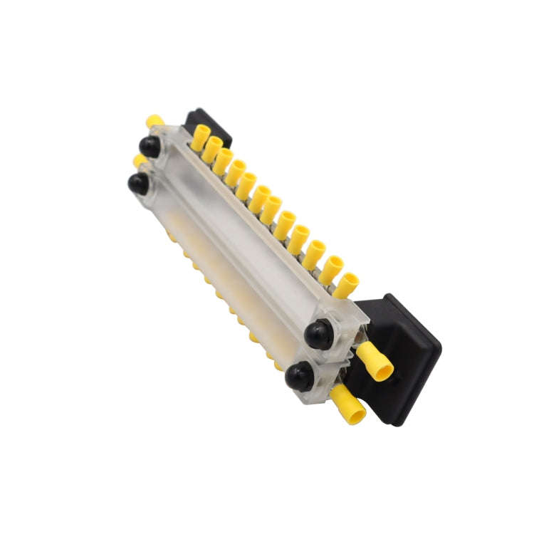 CP-3053 150A 12-48V RV Yacht Double-row 12-way Busbar with 28pcs Terminals(Black)